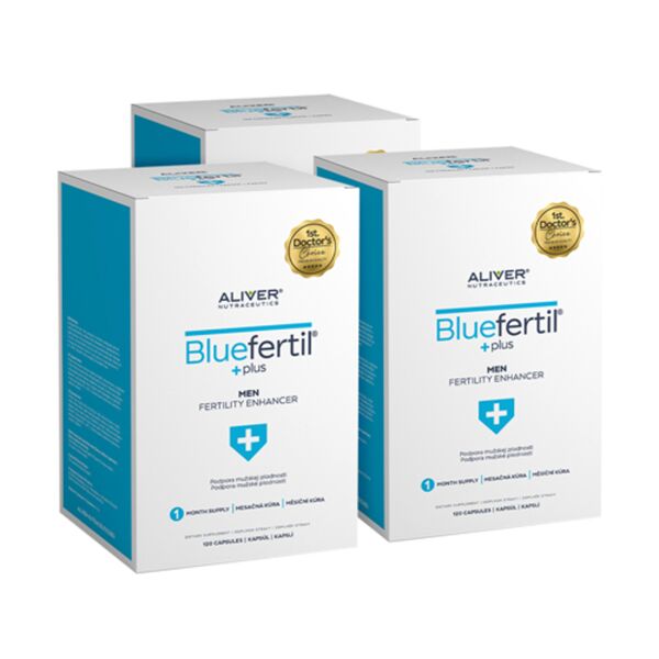 aliver nutraceutics 3x bluefertil - fertilità maschile, totale 360 capsule