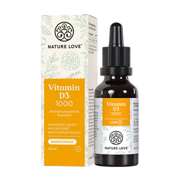 nature love vitamina d3 1000 u.i. – gocce, 30 ml