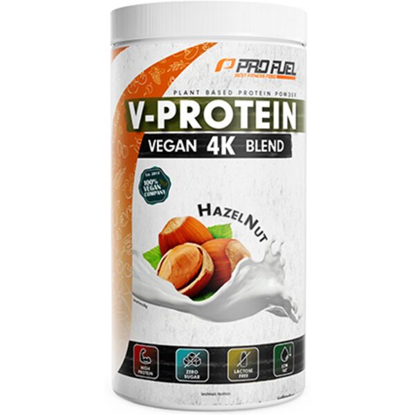 profuel v-protein 4k proteine vegane – nocciola, 750 g