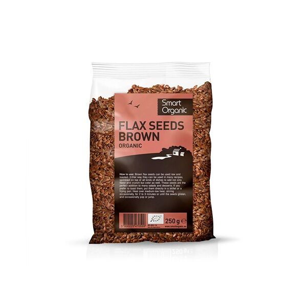 smart organic semi di lino, marroni - bio, 250 g