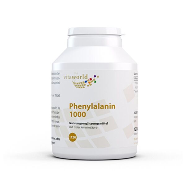 vita world l-fenilalanina 1000 mg, 120 compresse