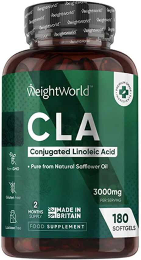 weightworld cla 3000 mg, 180 capsule molli