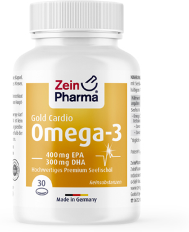 zein pharma omega 3 gold cardio, 30 capsule