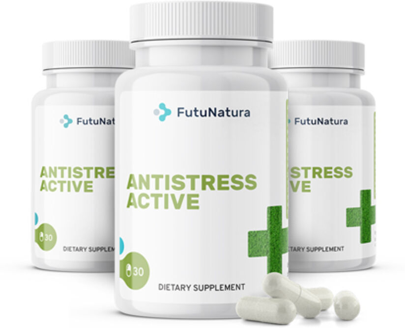 FutuNatura 3x AntiStress Active, totale 90 capsule