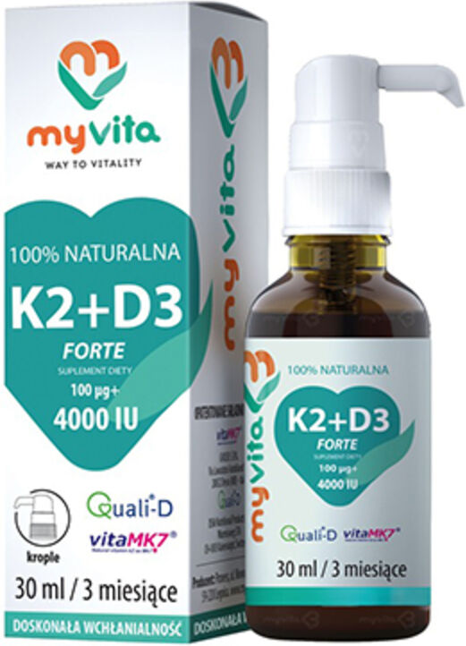 MyVita Vitamina K2 + D3 in gocce, 30 ml