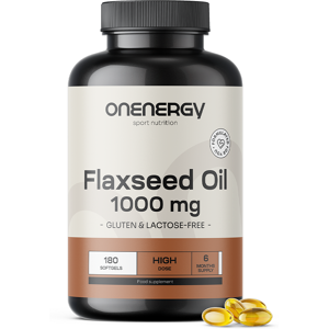 OnEnergy Olio di semi di lino vegano 1000mg - 540 capsule OnEnergy Olio di semi di lino vegano 1000mg - 540 capsule