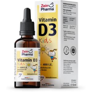 Zein Pharma Gocce di Vitamina D3 per Bambini - 400UI, 10ml - Integratore di Vitamina D3 Zein Pharma Gocce di Vitamina D3 per Bambini - 400UI, 10ml - Integratore di Vitamina D3
