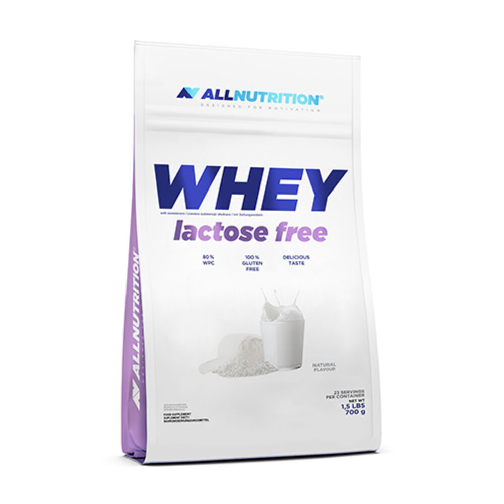 AllNutrition WHEY Lactose Free, proteine del siero di latte senza lattosio – gusto neutro, 700 g