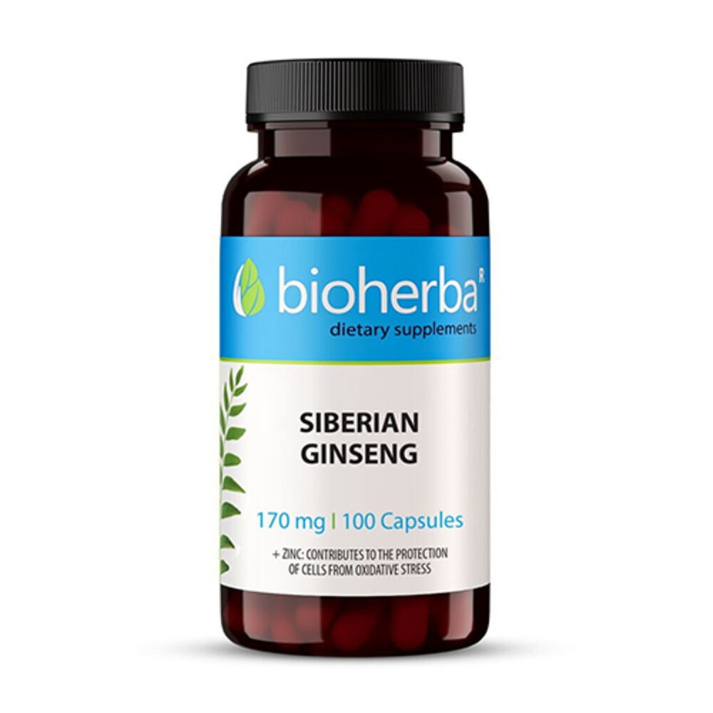 Bioherba Ginseng siberiano 170 mg, 100 capsule