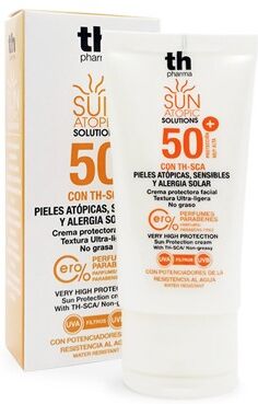 TH Pharma Crema solare per la pelle atopica del viso SPF 50+, 50 ml