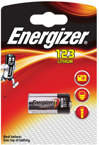 1 batteria 123 energizer 3v