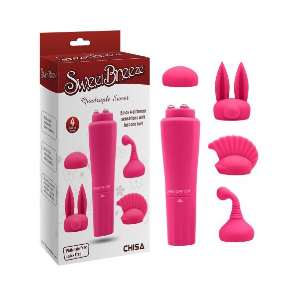 chisa novelties vibratore quadruple sweet-pink