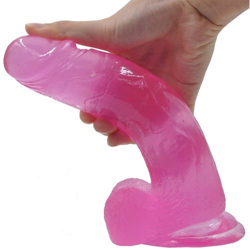 lovetoy dildo jelly studs pink