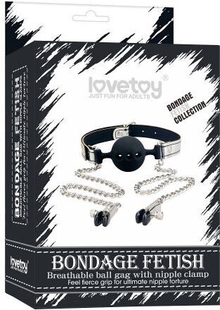 lovetoy morso con pinze breathable gag