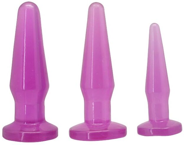 TOYZ4LOVERS Kit di 3 anal plug purple