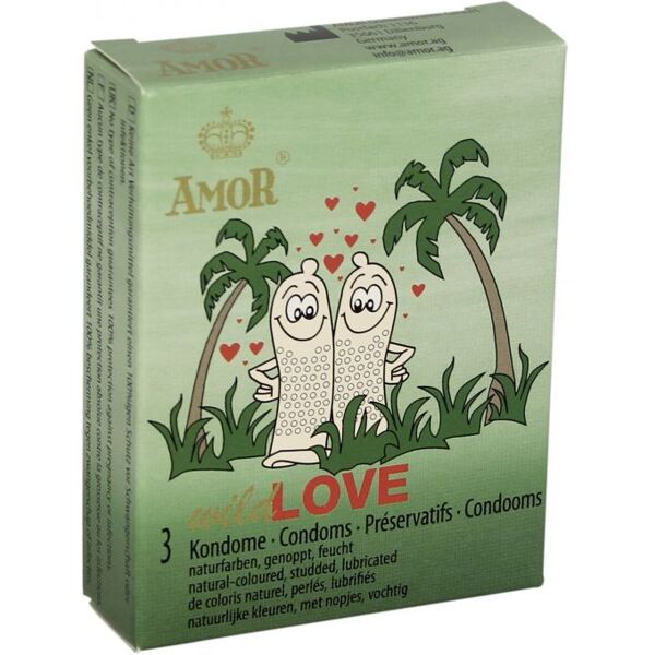 amor condoms profilattici stimolanti wild love