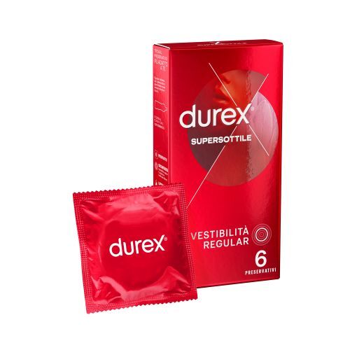 Profilattici Durex Supersottile Regular 6 pz