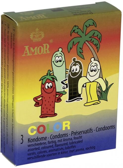 AMOR CONDOMS Profilattici Amor frutta mista 3 pz