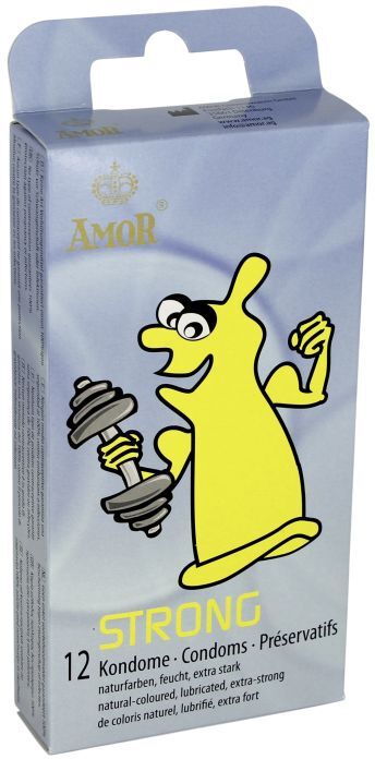 AMOR CONDOMS Profilattici extra strong 12 pz