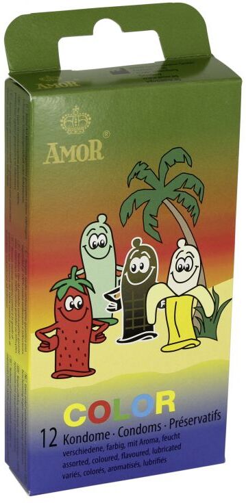 AMOR CONDOMS Profilattici Amor frutta mista