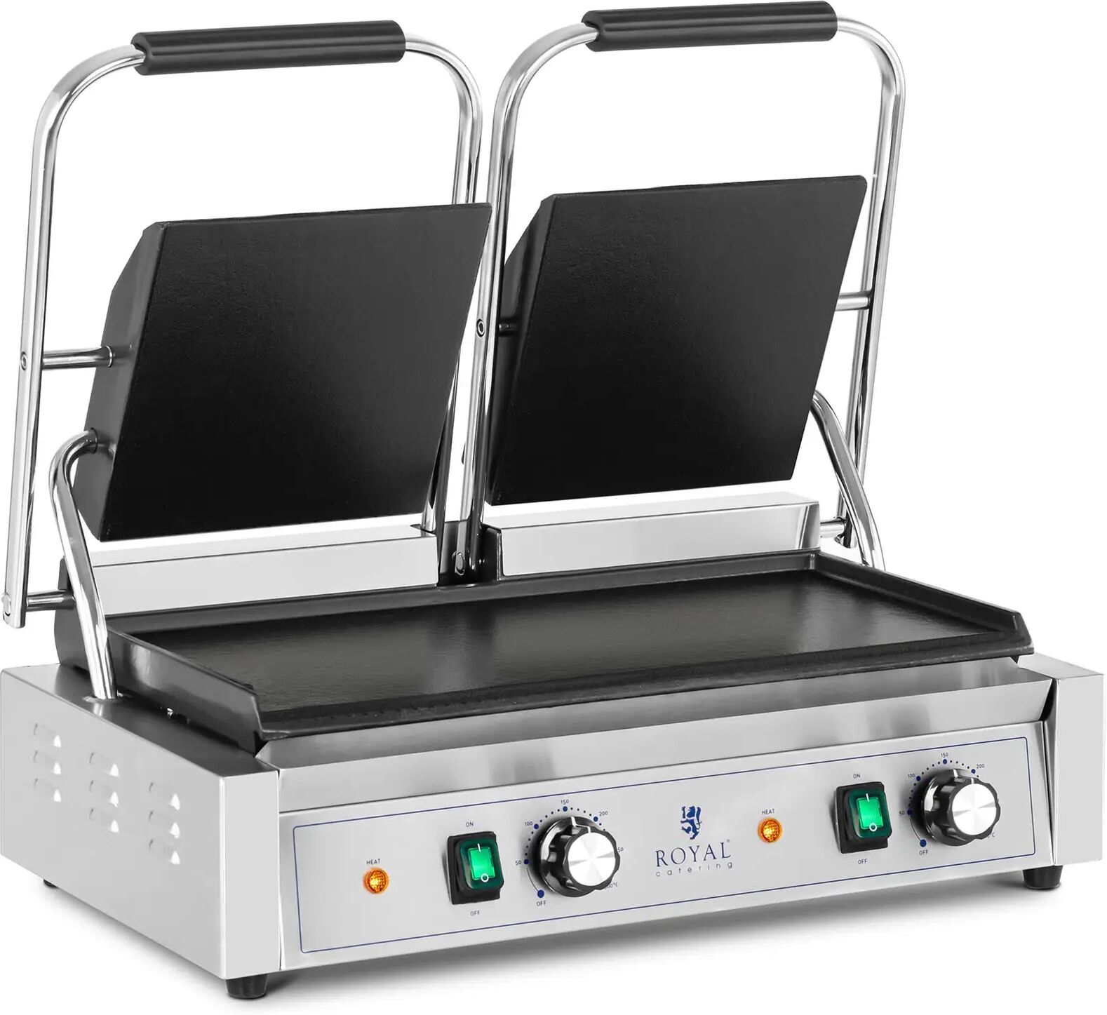 royal catering piastra per panini - piana -  - 3.600 w rcpkg-3600-s