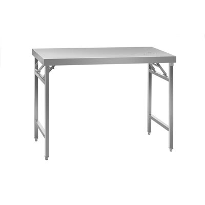 Royal Catering Tavolo inox - PREMIUM - 120 x 60 cm - 210 kg - Pieghevole - RCAT-120K Royal Catering Tavolo inox - PREMIUM - 120 x 60 cm - 210 kg - Pieghevole - RCAT-120K
