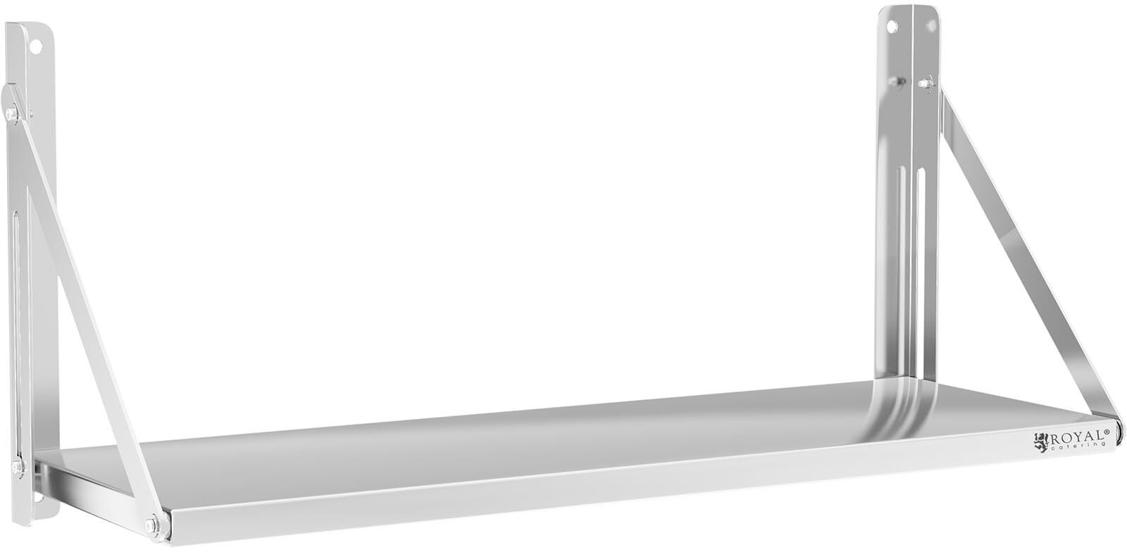 Royal Catering Mensola pieghevole a muro in acciaio inox - 100 x 30 cm - 40 kg RC-BFWH10030 Royal Catering Mensola pieghevole a muro in acciaio inox - 100 x 30 cm - 40 kg RC-BFWH10030