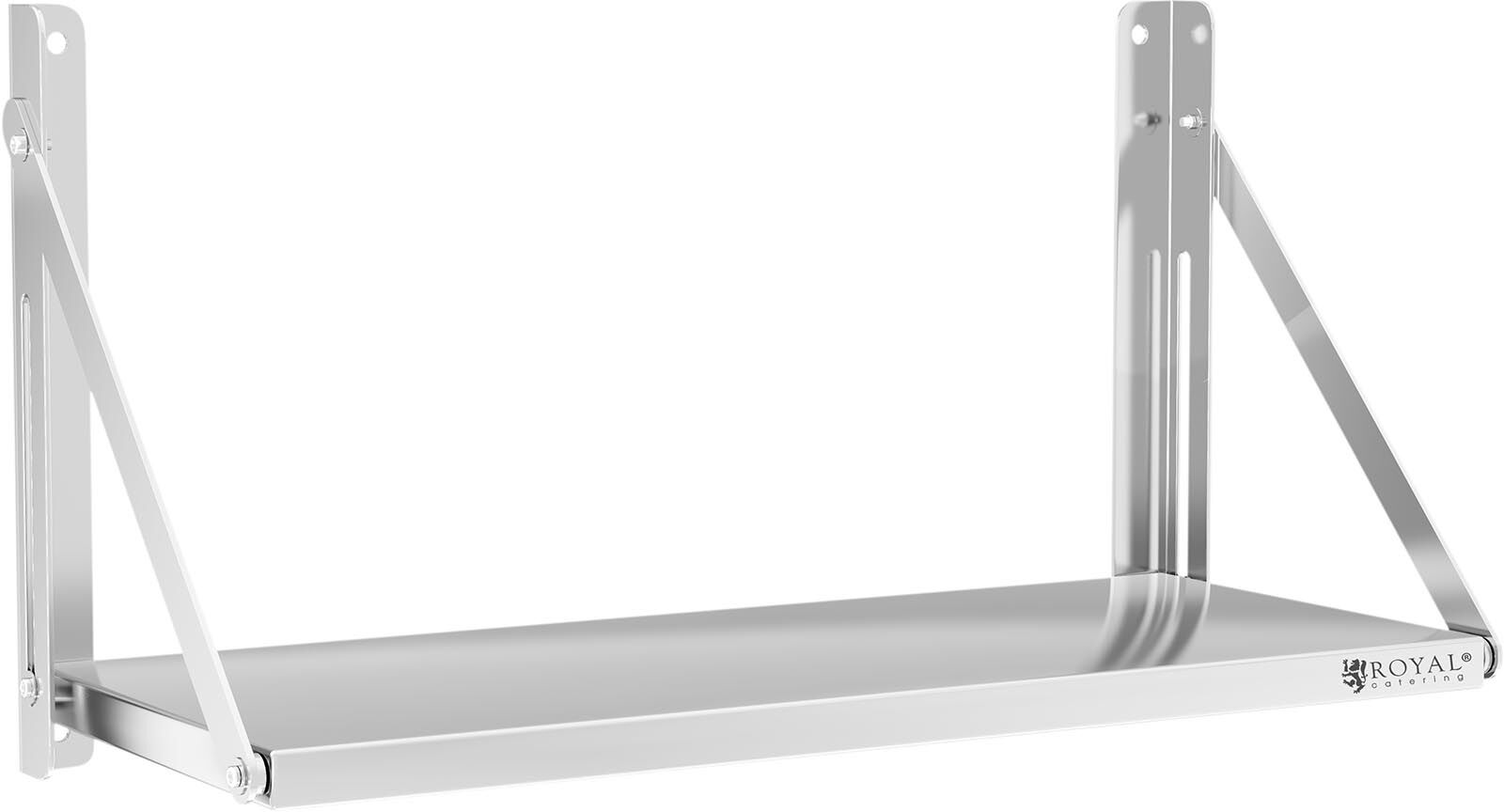 Royal Catering Mensola pieghevole a muro in acciaio inox - 80 x 30 cm - 40 kg RC-BFWH8030 Royal Catering Mensola pieghevole a muro in acciaio inox - 80 x 30 cm - 40 kg RC-BFWH8030