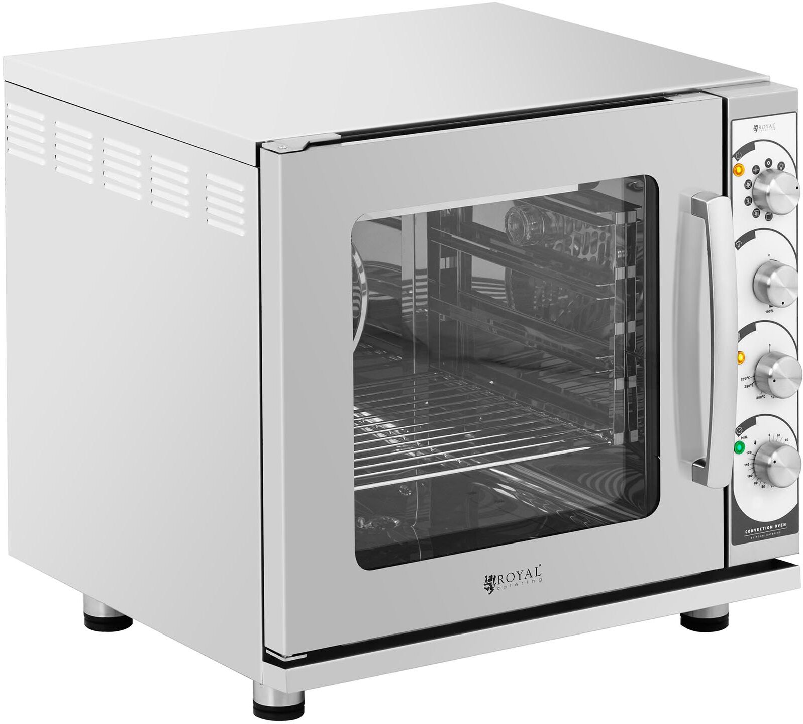 Royal Catering Forno a convezione - 3.000 W - Funzione grill e vapore - Teglia inclusa RC-EO423MS Royal Catering Forno a convezione - 3.000 W - Funzione grill e vapore - Teglia inclusa RC-EO423MS