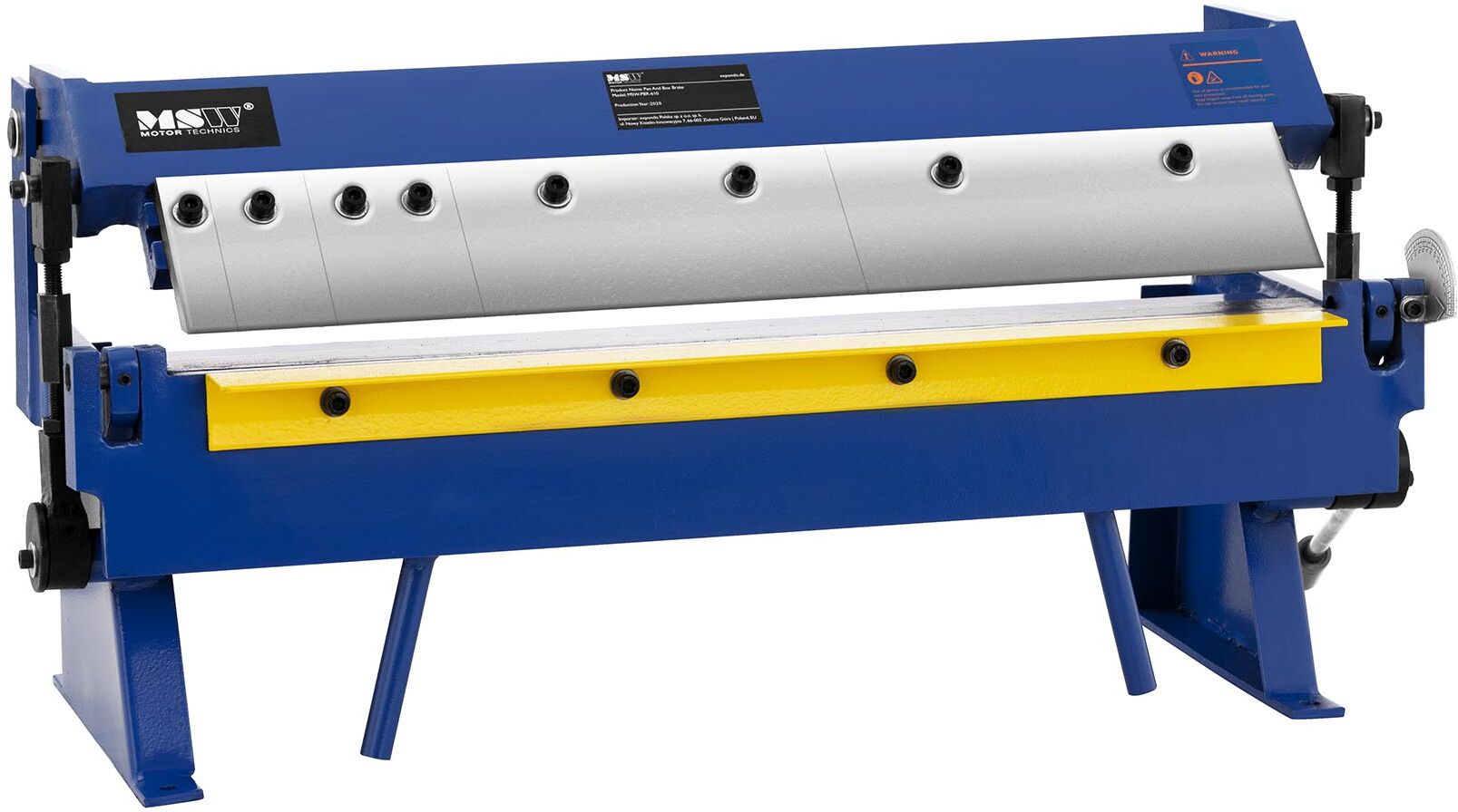 MSW Piegatrice lamiera manuale - 610 mm - 0 - 135° -PBR-610 MSW Piegatrice lamiera manuale - 610 mm - 0 - 135° -PBR-610