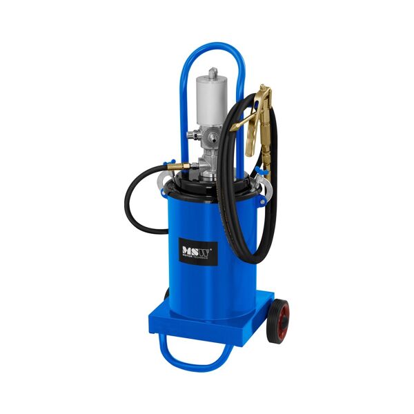 msw ingrassatore pneumatico a barile - 12 litri - mobile - pressione pompa 240-320 bar - tubo 4 m pro-g 12