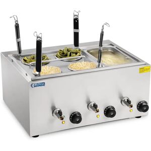 Royal Catering Cuocipasta elettrico con 4 Cestelli e contenitore GN 1/3 RCNK-4-GN