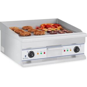 Royal Catering Fry top elettrico - 60 cm - liscio - 2 × 4.000 W RCG 60S