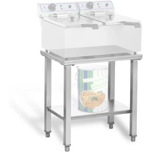 Royal Catering Ripiano inox per friggitrice - 62 x 42 cm RCSF-15D