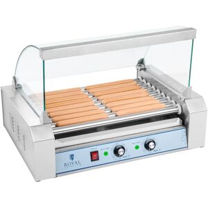 Royal Catering Cuoci wurstel - 9 Rulli - Acciaio inox RCHG-9E