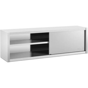 Royal Catering Pensile acciaio inox - 200 x 45 cm - 30 kg RCSSWC-200X45-S