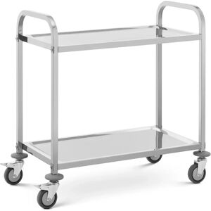 Royal Catering Carrello di servizio - 2 ripiani - 95 x 50 cm - 72 kg -  RCSW-106