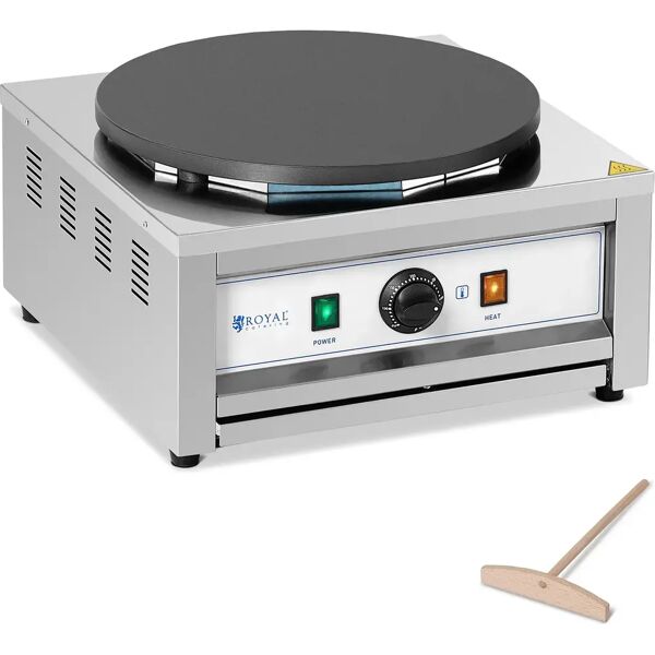 royal catering crepiera elettrica - piastra singola - 400 mm - 3000 w rc-cms01