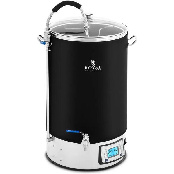 royal catering fermentatore per birra con isolamento - 60 l - 3000 w - 10 - 100 °c - acciaio inox - schermo lcd - timer rcbm-60in