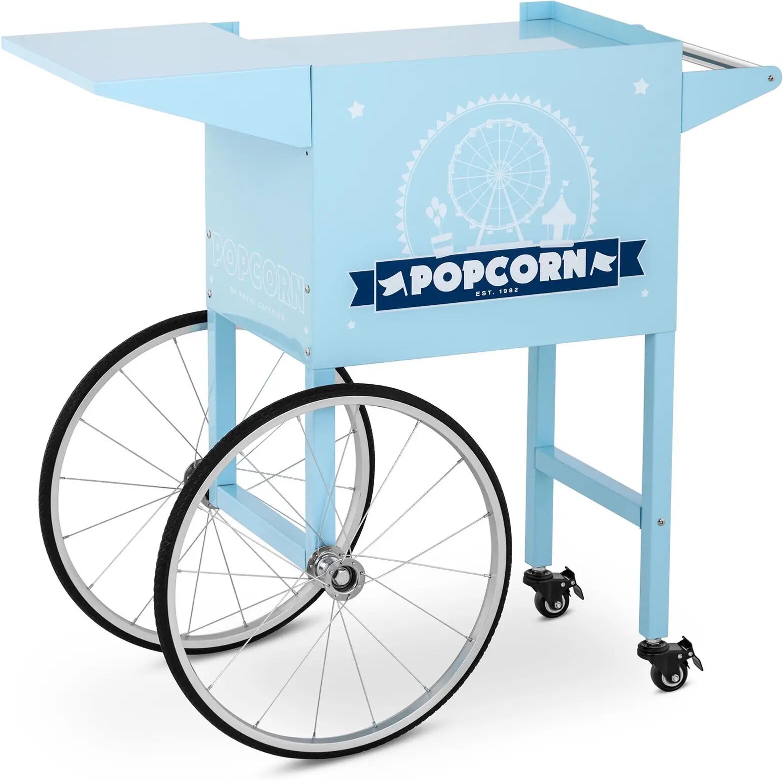 royal catering carretto per macchina pop corn - blu rcpt-bbws-1