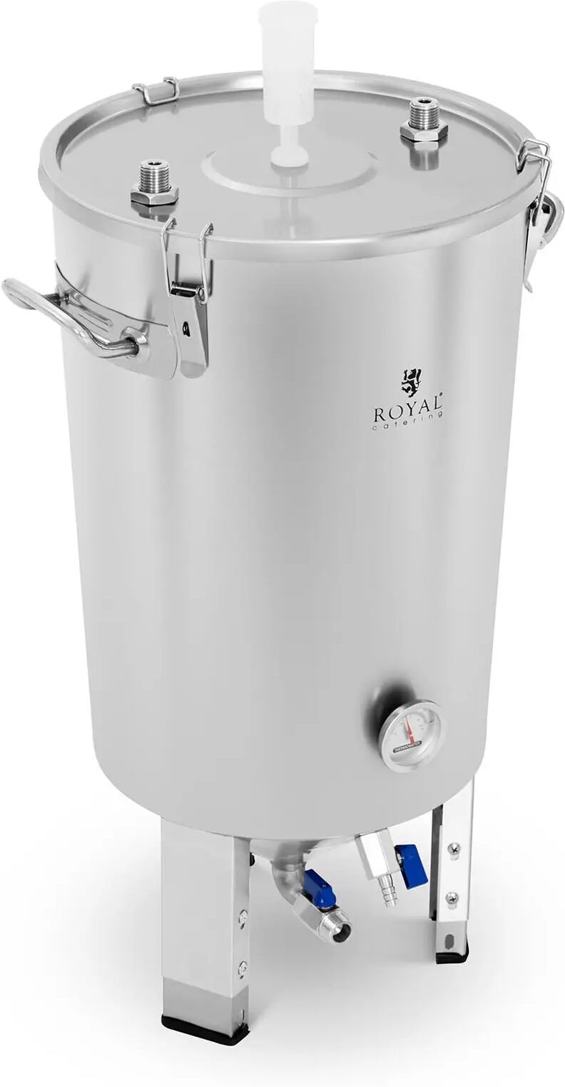 royal catering fermentatore tronco conico - 30 l - spirale di raffreddamento integrata rcbm-45cfc