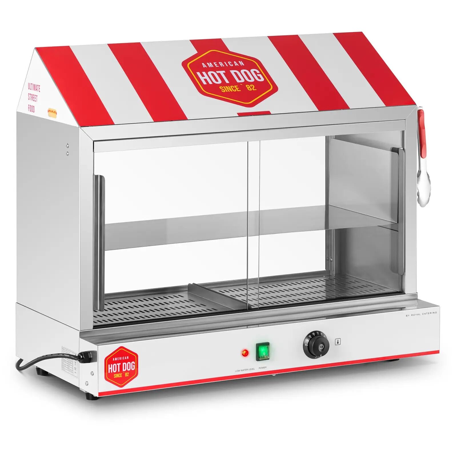 royal catering macchina per hot dog - 300 wurstel - 100 panini - 2.400 w rchw 2500h