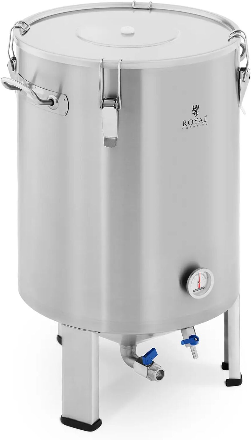 royal catering fermentatore birra a tronco conico - acciaio inox - 60 l - 0 - 40 °c rcbm-60cf