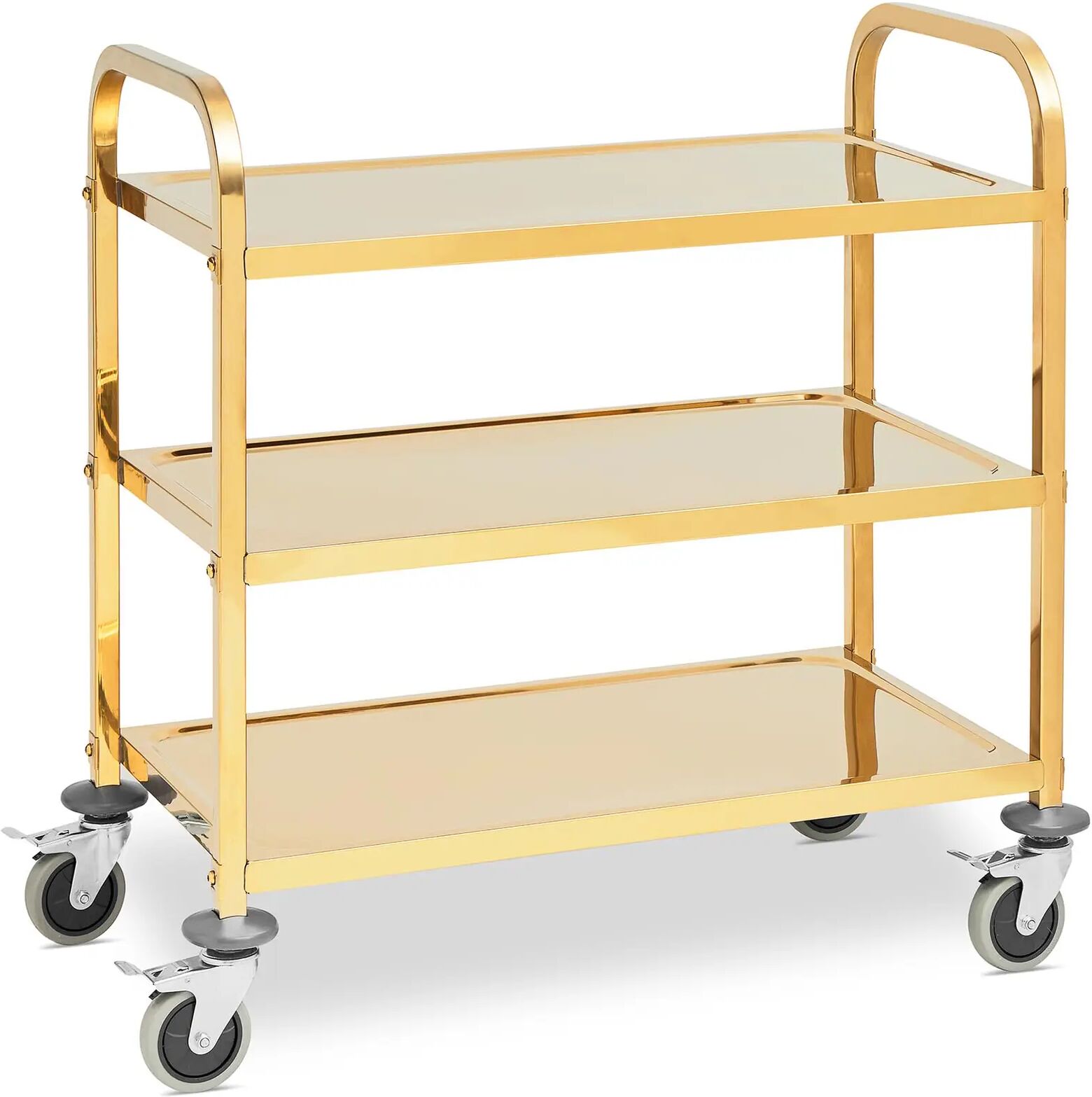 royal catering carrello di servizio - 3 ripiani -  - fino a 240 kg - ripiani: 79,5 x 44,5 cm rcsw 2.2g