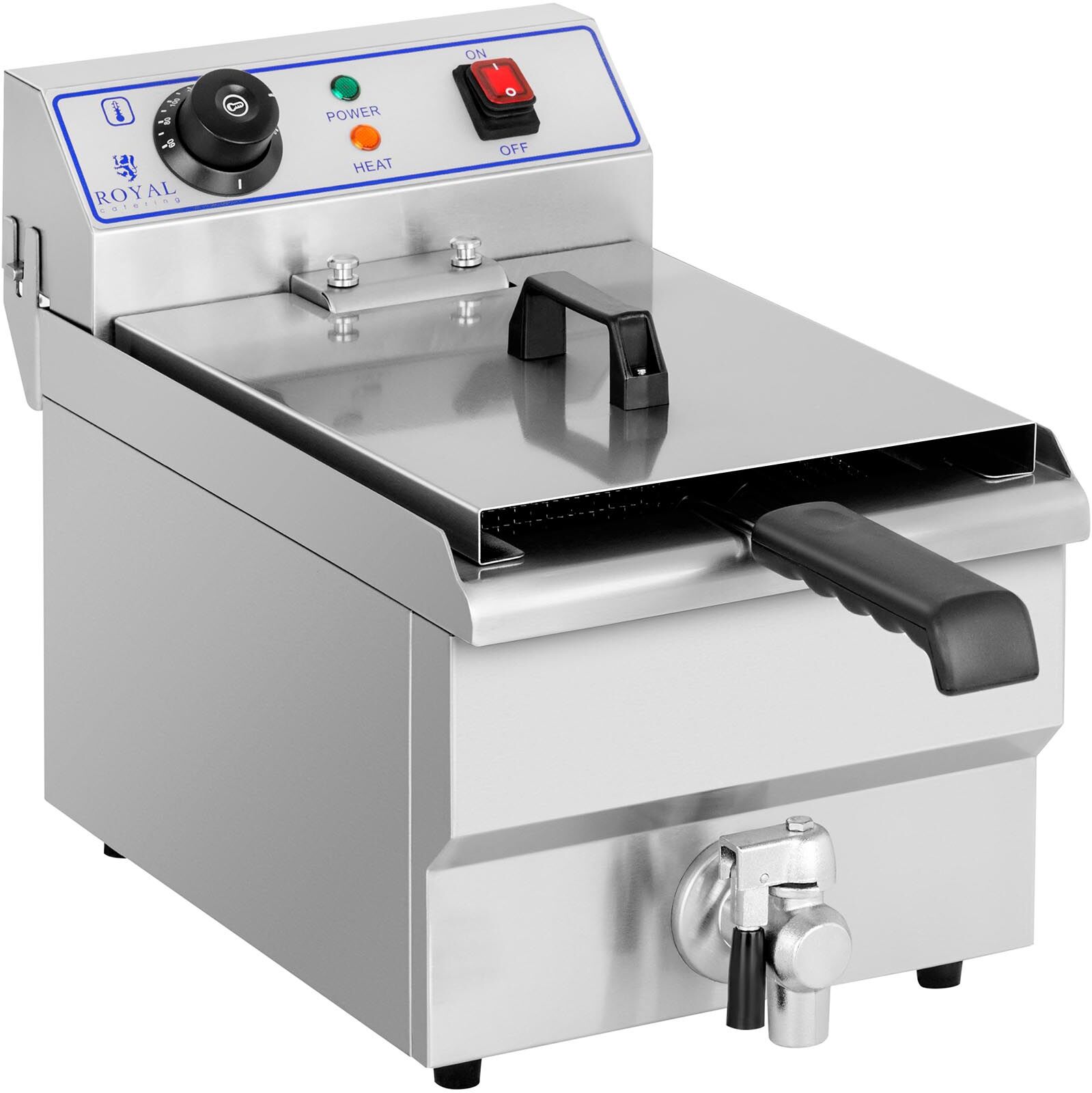 Royal Catering Friggitrice elettrica - 1 x 10 litri RCEF 10EH Royal Catering Friggitrice elettrica - 1 x 10 litri RCEF 10EH