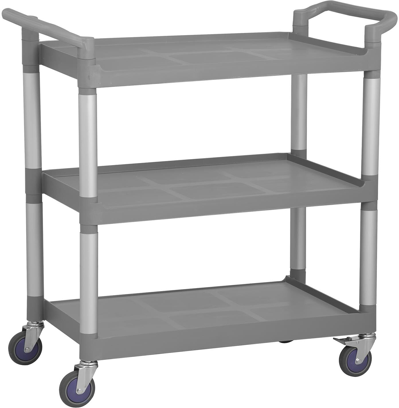 Royal Catering Carrello di servizio con 3 ripiani antiscivolo - fino a 180 kg RCSW 3P Royal Catering Carrello di servizio con 3 ripiani antiscivolo - fino a 180 kg RCSW 3P