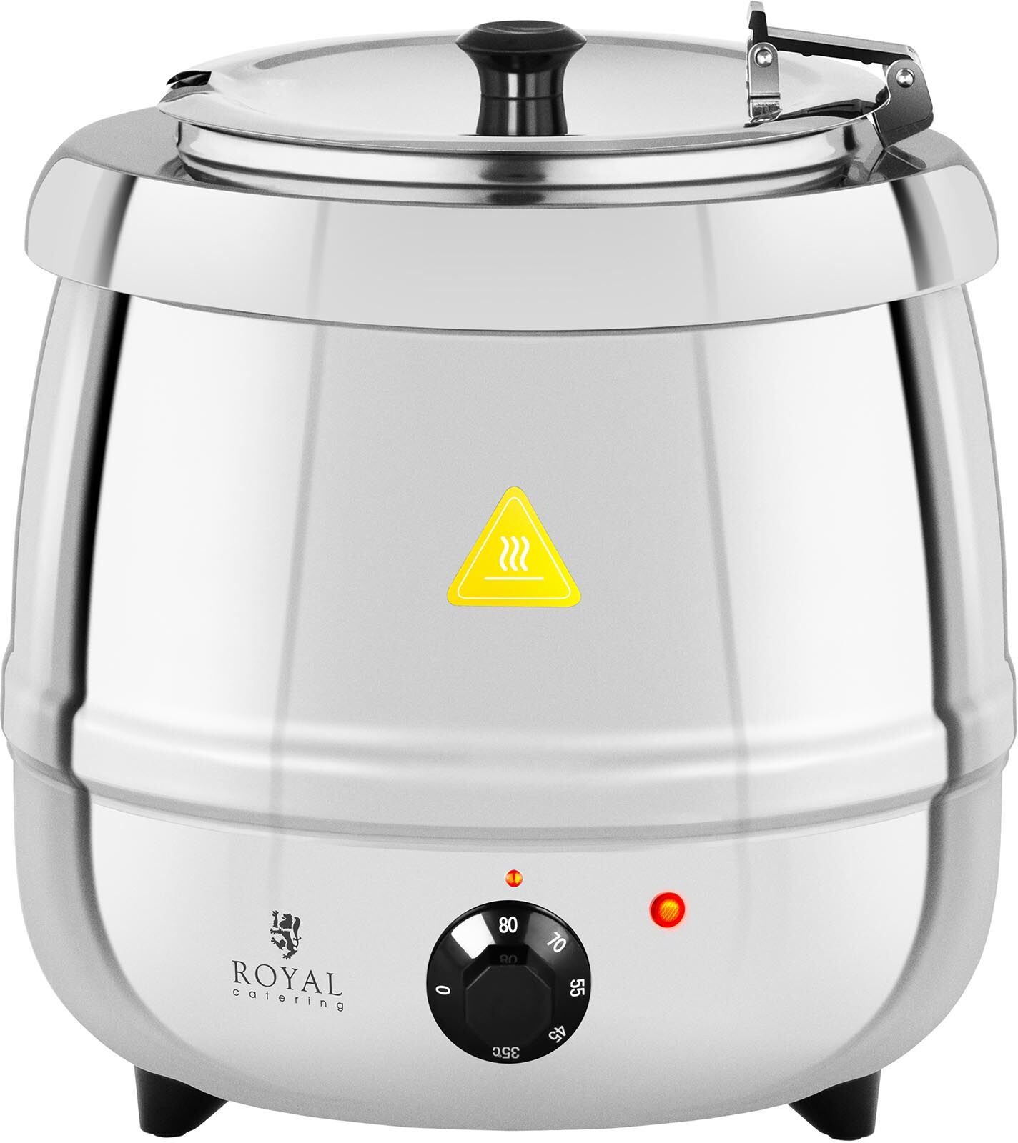 Royal Catering Zuppiera elettrica - 10 L - 400 W - acciaio inox RCST-10SB Royal Catering Zuppiera elettrica - 10 L - 400 W - acciaio inox RCST-10SB