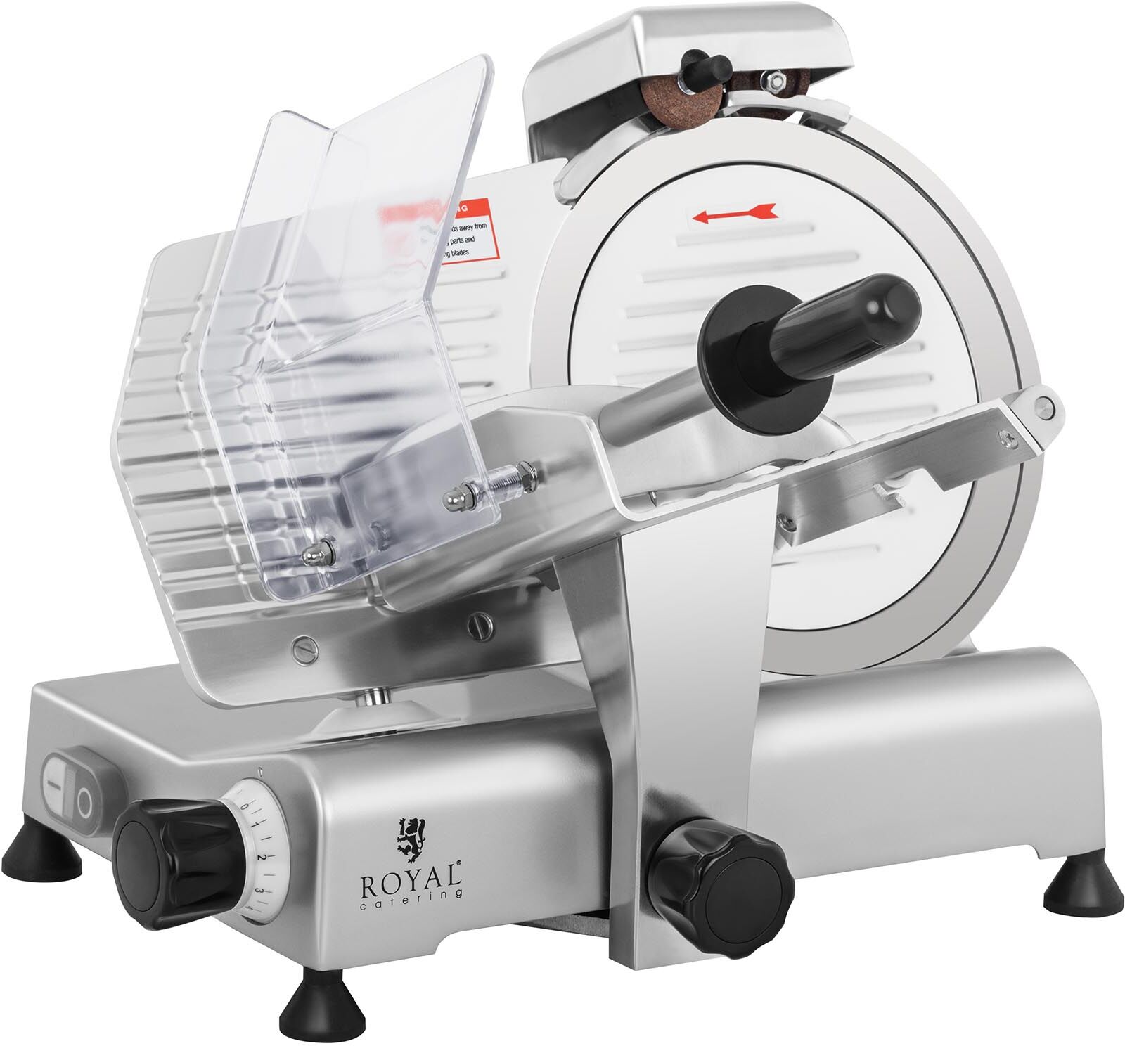 Royal Catering Affettatrice professionale elettrica - Ø 250 mm - 0-8 mm - con affilacoltelli RCAM-250E Royal Catering Affettatrice professionale elettrica - Ø 250 mm - 0-8 mm - con affilacoltelli RCAM-250E