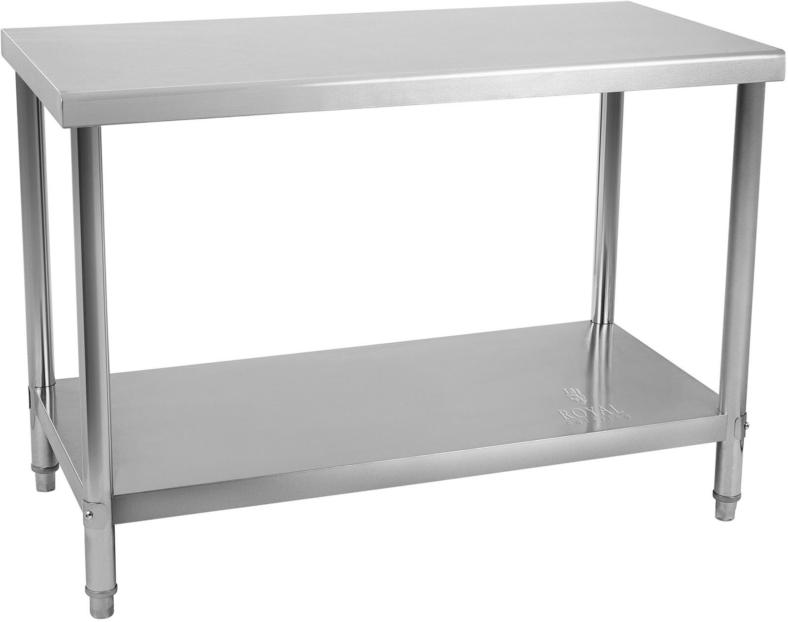 Royal Catering Tavolo acciaio inox - 120 x 70 cm - capacità di carico: 115 kg RCWT-120X70E Royal Catering Tavolo acciaio inox - 120 x 70 cm - capacità di carico: 115 kg RCWT-120X70E