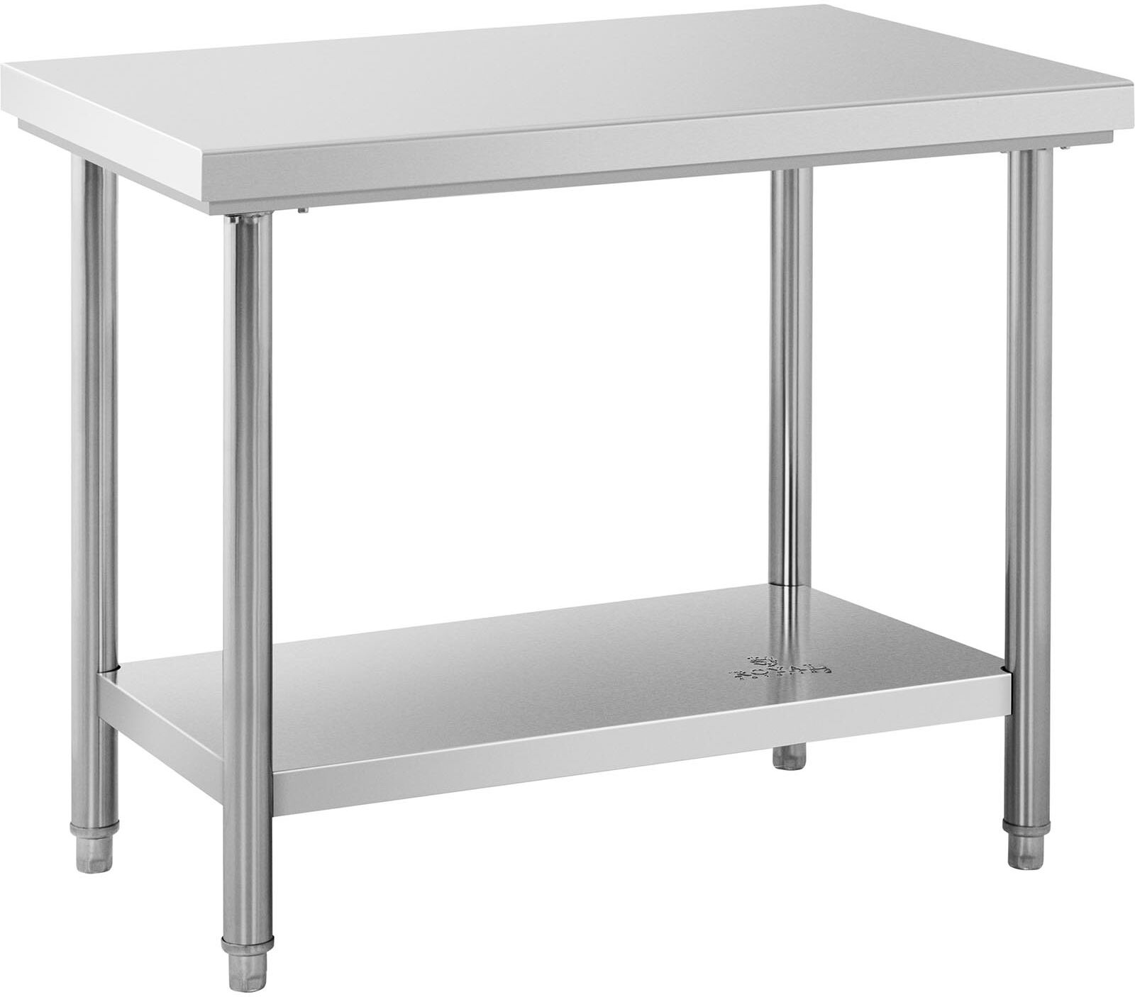 Royal Catering Tavolo acciaio inox - 100 x 60 cm - capacità di carico: 90 kg RCWT-100X60E Royal Catering Tavolo acciaio inox - 100 x 60 cm - capacità di carico: 90 kg RCWT-100X60E